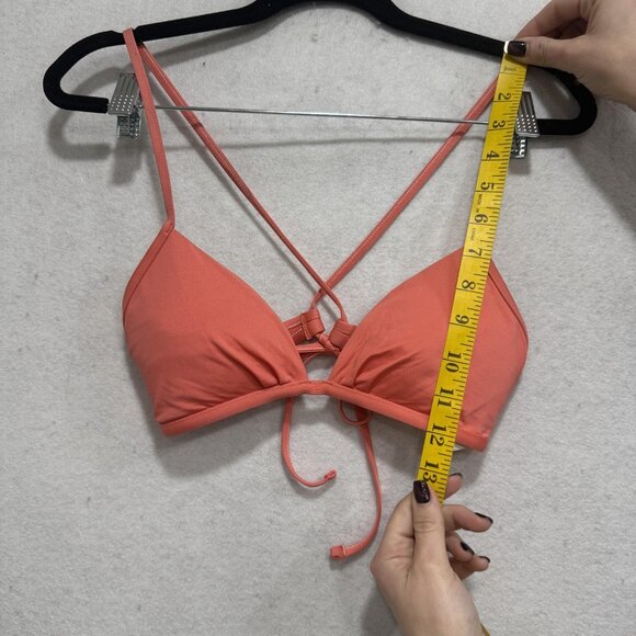 Patagonia Bikini Top Womens Small Coral Triangle Swimwear Crossback Strappy - Picture 2 of 9